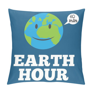Personality  Earth Hour V2 Pillow Covers