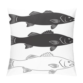 Personality  Seabass Fish Pillow Covers