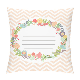 Personality  Cute Card With Flower Bouquet Pillow Covers