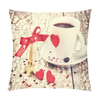 Personality  St Valentine's Setting With Coffee Cup Pillow Covers