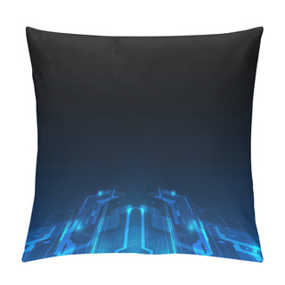 Personality  Futuristic Digital Background Pillow Covers