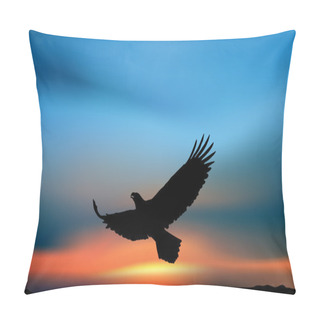 Personality  Flying Eagle In The Sunset Pillow Covers