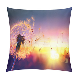 Personality  Dandelion To Sunset - Freedom To Wish Pillow Covers