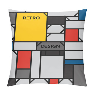 Personality  Geometric Abstract Pattern De Stijl Art Pillow Covers