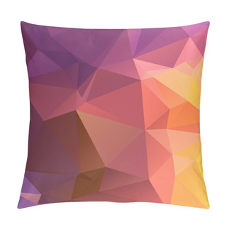 Personality  Abstract Triangle Geometric Square Colorful Vector Background Pillow Covers