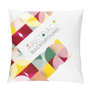 Personality  Modern Geometrical Abstract Background Circles Pillow Covers