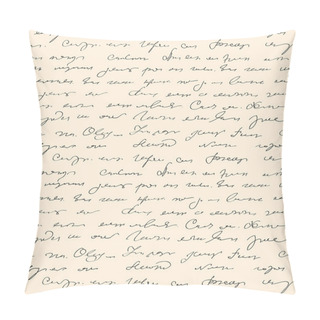 Personality  Seamless Abstract Handwritten Text Pattern Pillow Covers