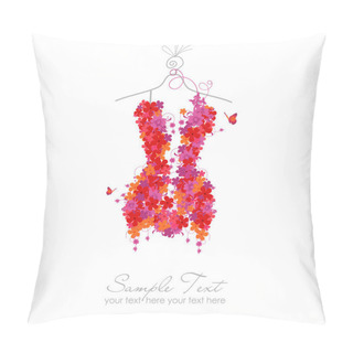 Personality  Corset In Flower Style Pillow Covers