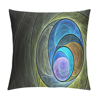 Personality  Split Nautilus Seashell Showing Inner Float Chambers, Fractal Spiral Pillow Covers