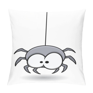Personality  Funny Spider - Halloween Vector Illustration Pillow Covers