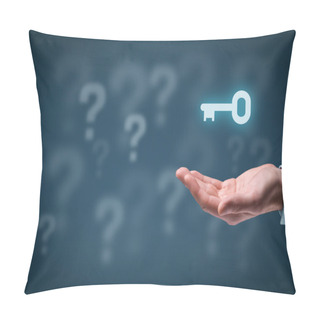 Personality  Businessman Giving Business Solution Pillow Covers