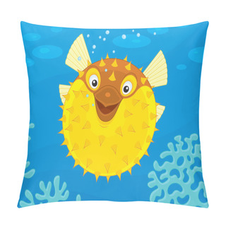 Personality  Puffer Fish Pillow Covers