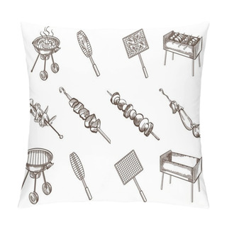 Personality  BBQ  Image Set Pillow Covers
