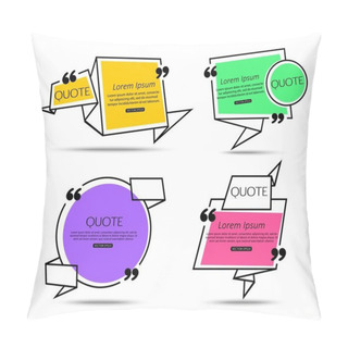 Personality  Set Origami Quote Template For Social Networking, Business, Newspaper, Magazine And Advertising Action. Quote Bubble Template. Quote Form. Quote Marks. Quote Blank. Short Quote. Chat Quote Pillow Covers