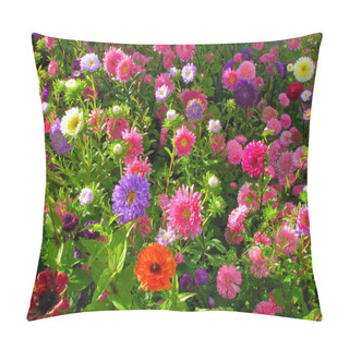 Personality  Garden Bed Full Of Flowers Pillow Covers