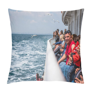 Personality  People Go By Ferry Through Marmara Sea To Princes Islands Pillow Covers
