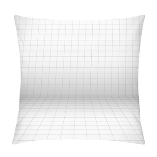 Personality  Perspective Grid, Wire Frame. Pillow Covers