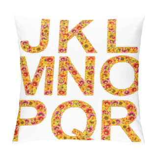 Personality  Flowers Letters J-R Pillow Covers