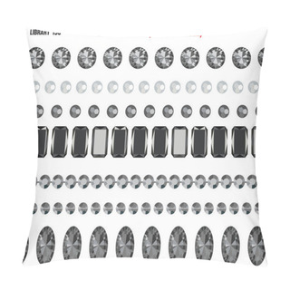 Personality  Set Of Sequins, Irons Ons, Stick Ons ,diamond And Zircons  Pillow Covers