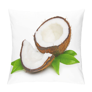 Personality  Coconut With Green Leaves Pillow Covers