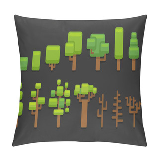 Personality  Stylized Cartoon Trees Pillow Covers