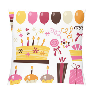 Personality  Retro Surprise Birthday Elements Pillow Covers