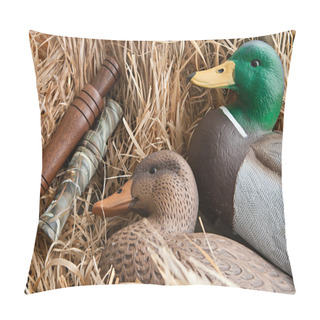 Personality  Duck Decoy With Stuffed And Calls Pillow Covers