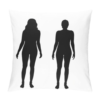 Personality  Silhouette Of A Women. Pillow Covers