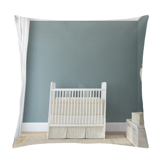 Personality  Interior Of Nursery With Vintage Crib. Pillow Covers