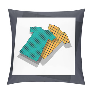 Personality  Vector Illustration Of Women's T-shirts. Pillow Covers