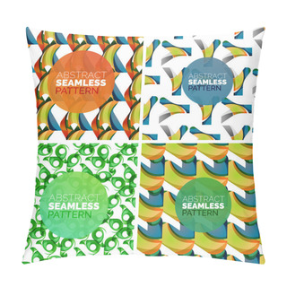 Personality  Vector Set Of Colorful Seamless Geometric Patterns. Modern Stylish Abstract Textures Pillow Covers