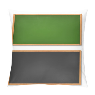 Personality  Blank Black And Green Chalkboard With Wooden Frame Pillow Covers