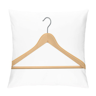 Personality  Clothes Hanger On White Isolated Background. Pillow Covers