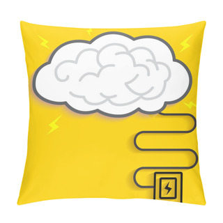 Personality  Thunder Brain Charging Pillow Covers