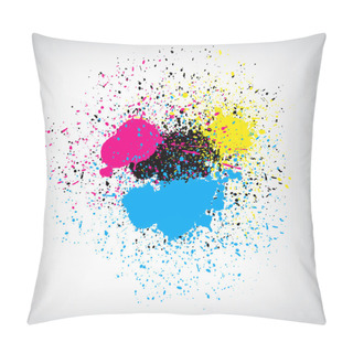 Personality  Colorful Ink Splatter Pillow Covers