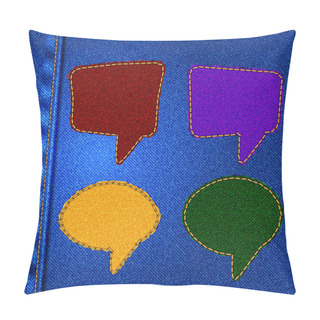 Personality  Set Of Speech Bubbles Vector Pillow Covers