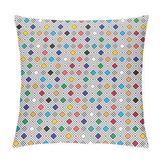 Personality  Decorative Geometric Repeating Pattern Inspired By Al-Qatt Al-Asiri Traditional Paintings Pillow Covers