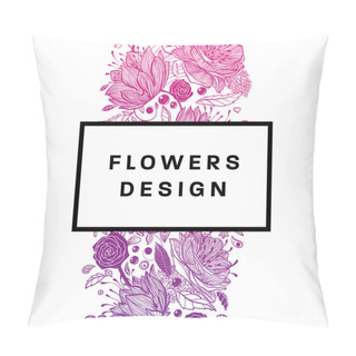 Personality  Floral Graphic Design.  Pillow Covers