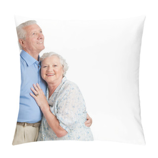 Personality  Smiling Couple Together With Copyspace Pillow Covers
