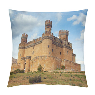 Personality  Manzanares El Real Castle (Spain), Build In The 15th. Century Pillow Covers