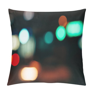 Personality  Close Up View Of Colorful Bokeh Lights As Background Pillow Covers