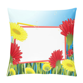 Personality  Frame_in_the_flower_field Pillow Covers