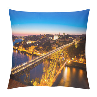 Personality  Dom Luiz Bridge In Porto Portugal Pillow Covers