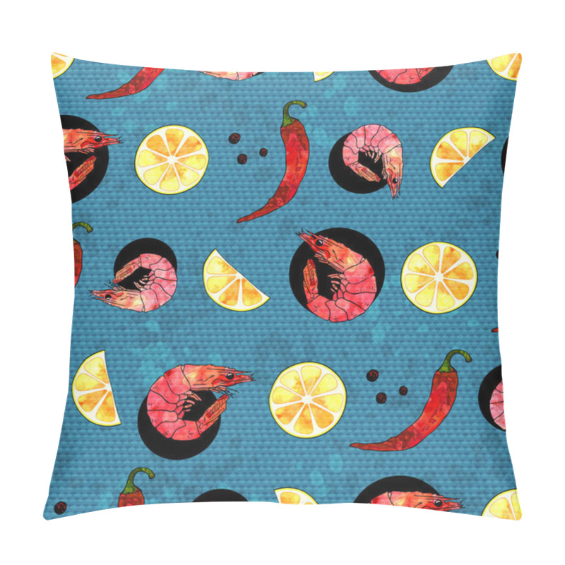 Personality  Seafood Background Pillow Covers