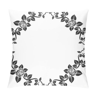 Personality  Isolated Rose Frame Pillow Covers