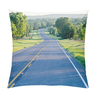 Personality  Roadside Landscapes At Sunset Near Willow City And Fredericksbur Pillow Covers