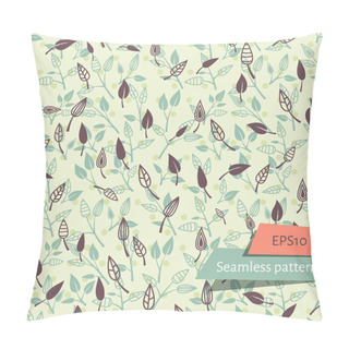 Personality  Leaves And Branches Seamless Pattern Pillow Covers