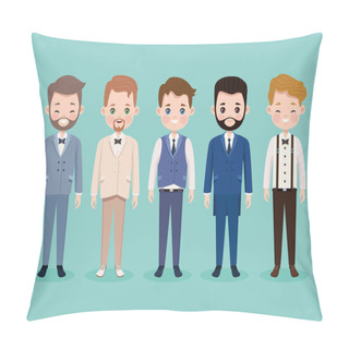 Personality  Five Housbands Characters Pillow Covers