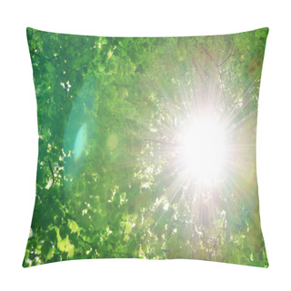 Personality  Sun Among Trees Pillow Covers