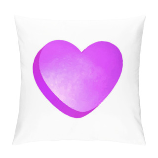 Personality  Watercolor Heart Isolated On White Background Pillow Covers